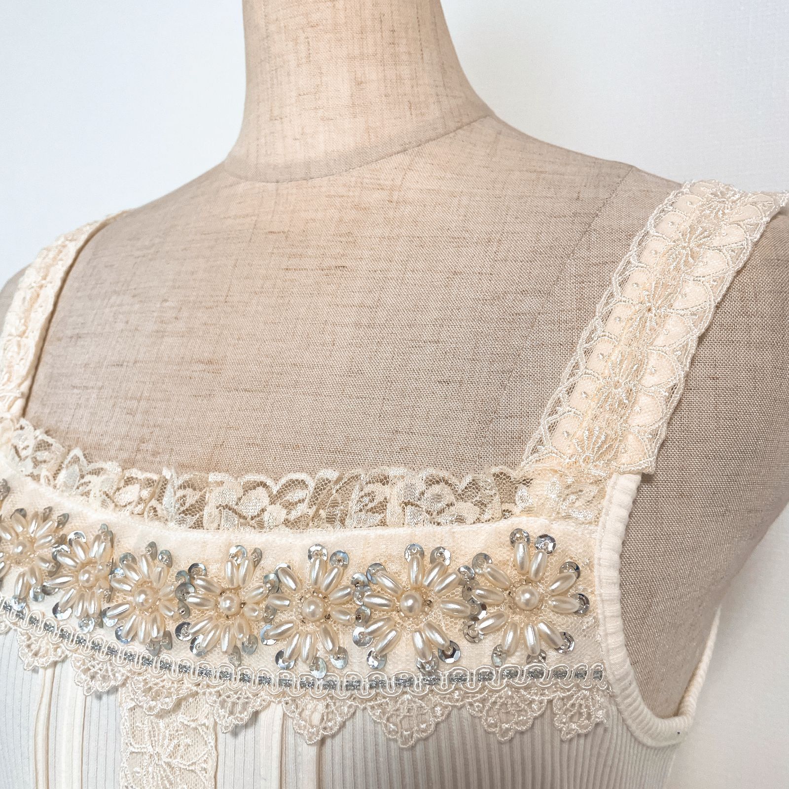 axes femme アクシーズファム キャミソール レース Mサイズ アイボリー