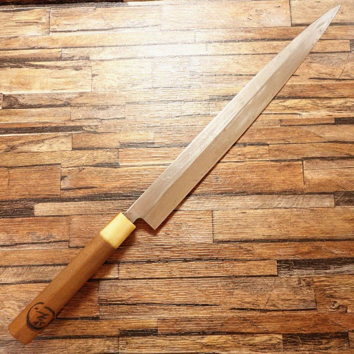 久丸 柳刃包丁 研ぎ済 白水牛柄 刺身包丁 久丸極上 360mm - メルカリ