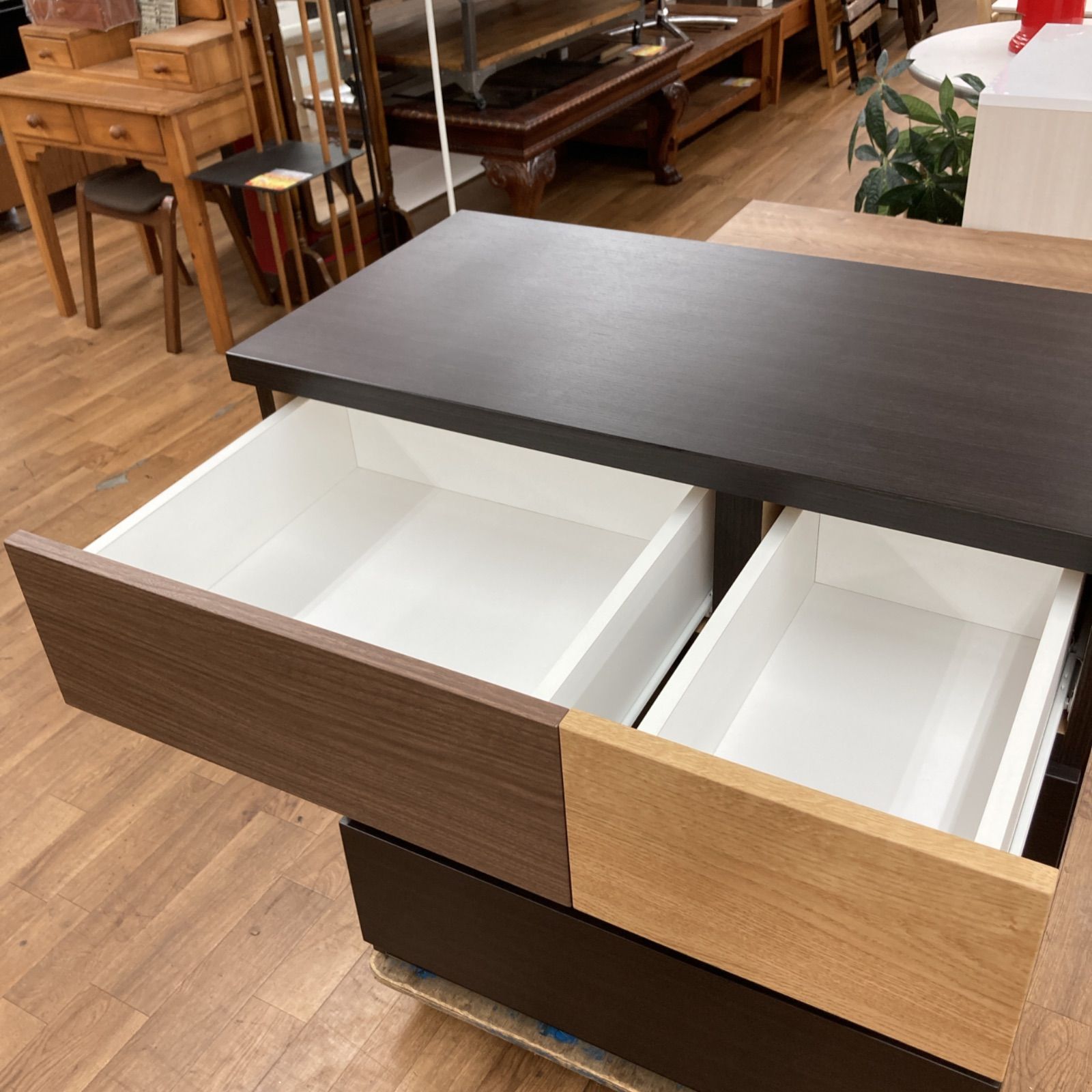 ローチェスト (KAREN3 80LC) ニトリ 横浜から50kmほど ローチェスト(カレナ 80LC DBR) | ニトリネット【公式】 家具