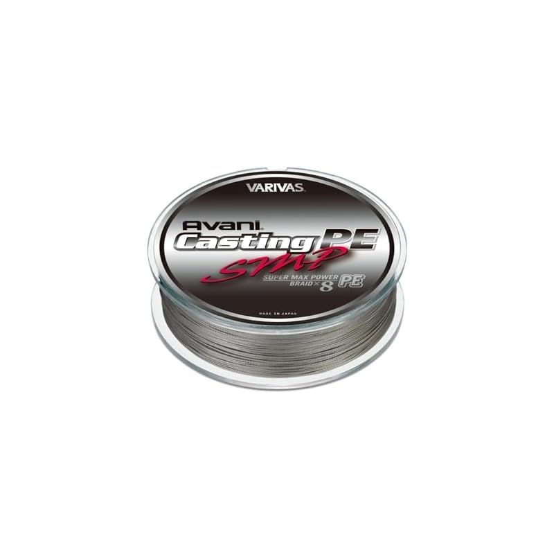VARIVAS バリバス PEライン アバニ キャスティングPE スーパーマックスパワー 200m 10号 MAX150lb 8本 ステルスグレー 0