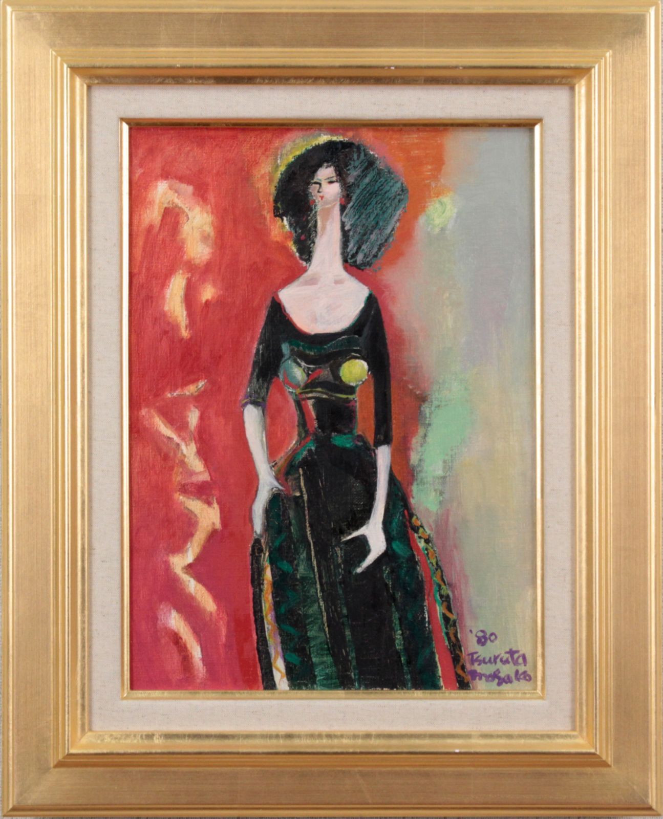鶴田昌子『女性像』油彩画【真作保証】 絵画 鶴田昌子『女性像』油彩画【真作保証】 絵画 - メルカリ