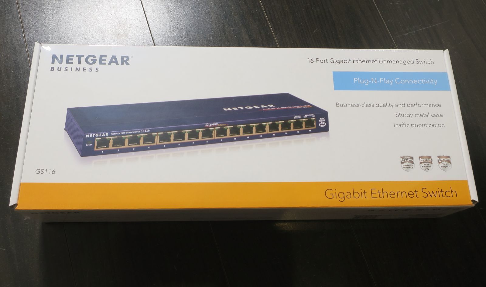 Netgear GS116-200JPS ギガビット16ポート アンマネージスイッチ PC周辺機器 ネットギア