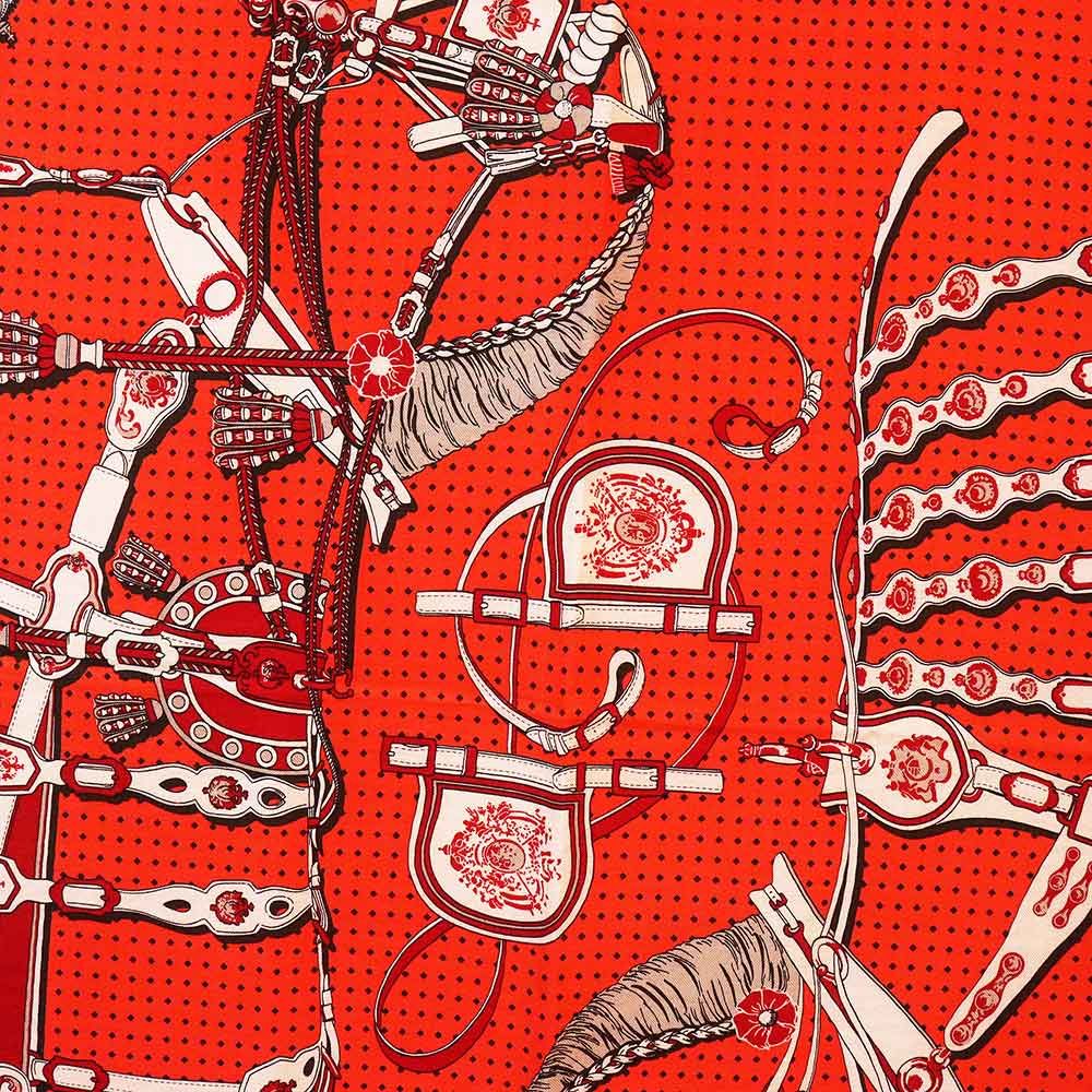 エルメス カレジェアン 140 Harnais de Cour Bandana 宮廷の馬具 大判  