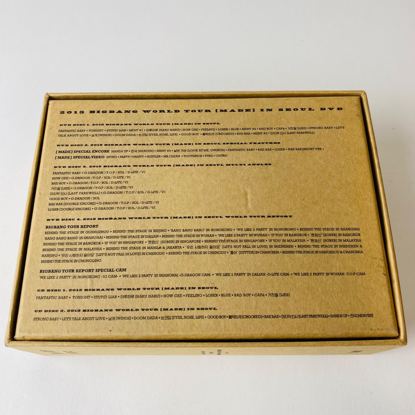 BIGBANG/2015 BIGBANG WORLD TOUR[MADE]IN SEOUL DVD〈初回生産