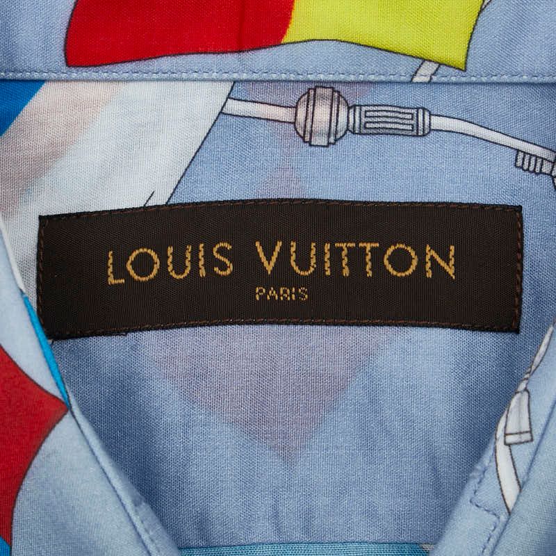 LOUIS VUITTON ルイヴィトン シャツ ダミエ LV ロゴ フラッグ ダミエショートスリーブシルクシャツ ｜ルイ・ヴィトン 公式