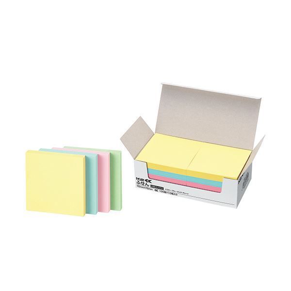 まとめ コクヨ ふせん K2 75×75mm4色ミックス K2メ-7575 1パック 10冊 ×5セット