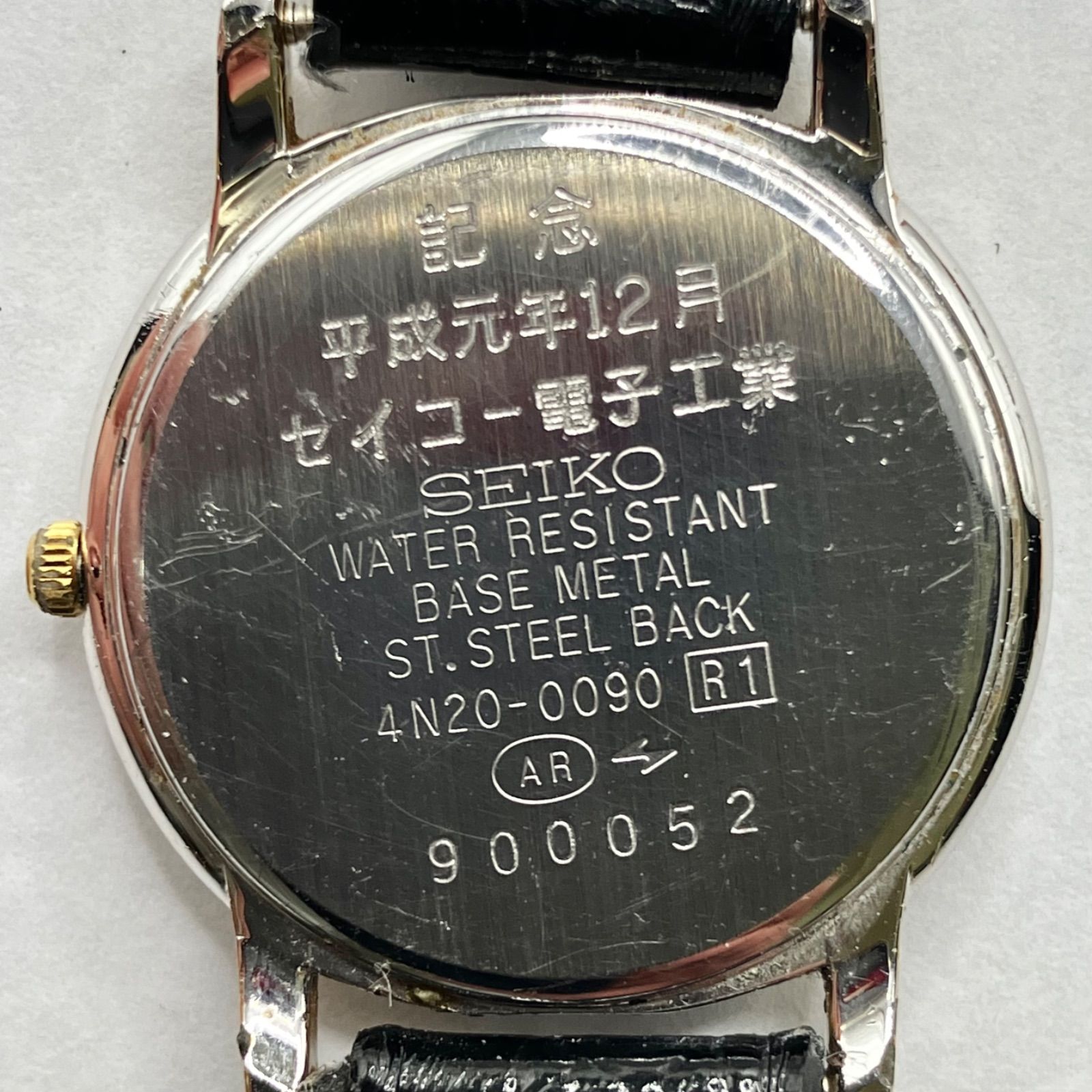 文字盤のテクスチャーが⭐️とても綺麗】SEIKO/セイコー EXCELINE エクセリーヌ 2針 金銀コンビ レディース クォーツ 腕時計  レザーベルト 4N20-0090（AYA） - メルカリ