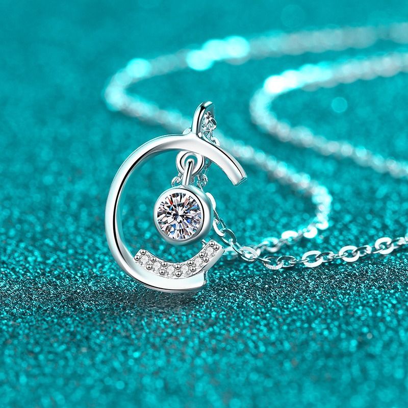 モアサナイト　ネックレス　15ct 16mm　ペンダント　SV925　特大 モアサナイト ネックレス 15ct 16mm ペンダント SV925 特大