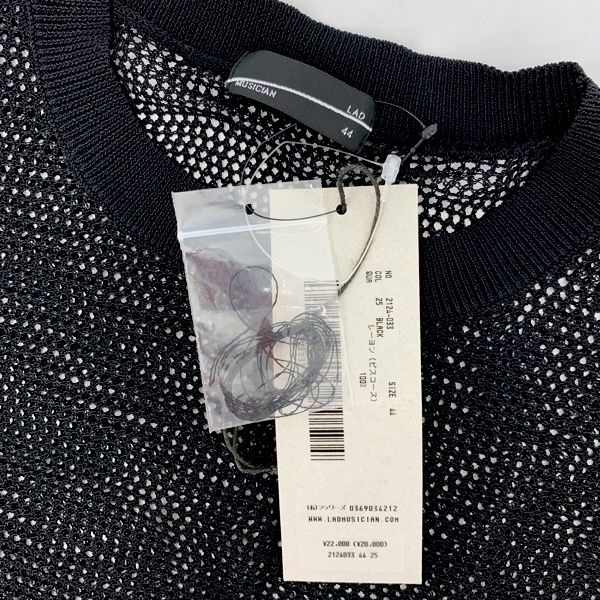 LAD MUSICIAN 24SS VEST メッシュ ニット ベスト ノースリーブ シアー 