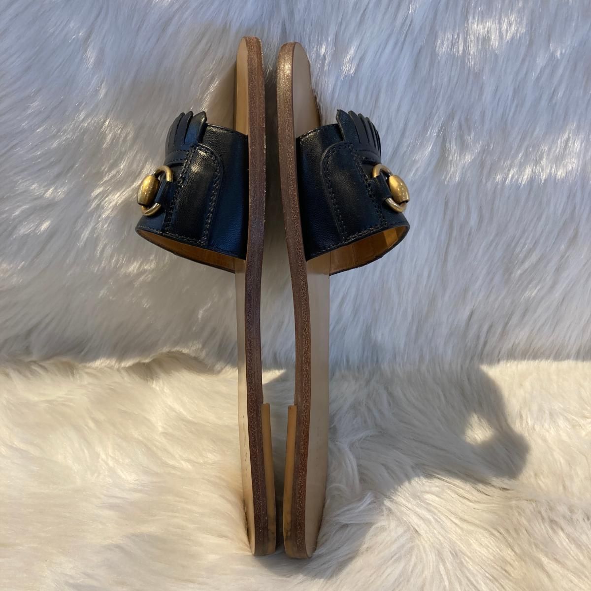 GUCCI グッチ ホースビット フラット バレー シューズ (GUCCI