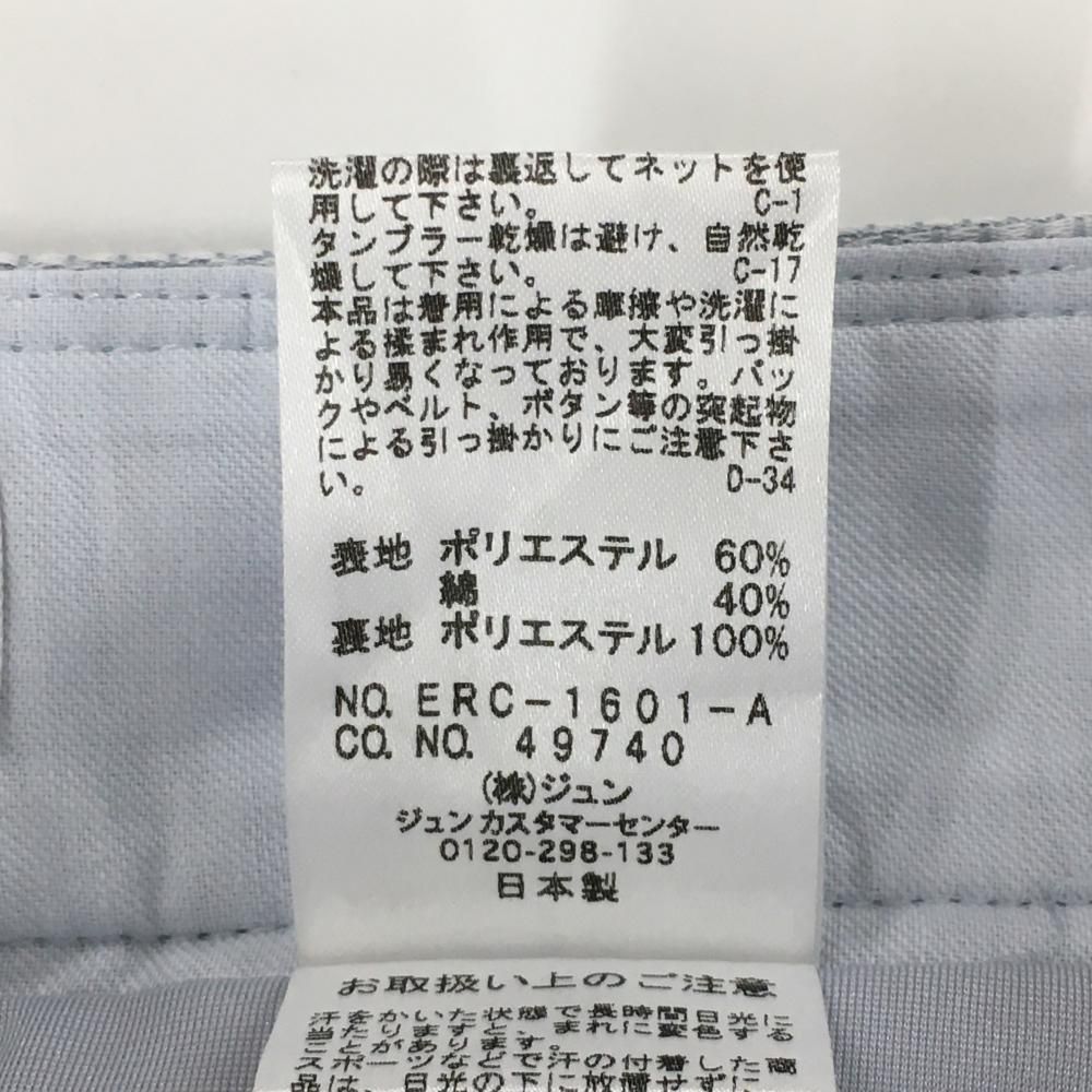 JUN&amp;ROPE’ - 【超美品】ジュンアンドロペ スカート ライトブルー×白 花柄織生地 裏地付 レディース L ゴルフウェア JUN＆ROPE 超美品】ジュンアンドロペ スカート ライトブルー×白 花柄織生地