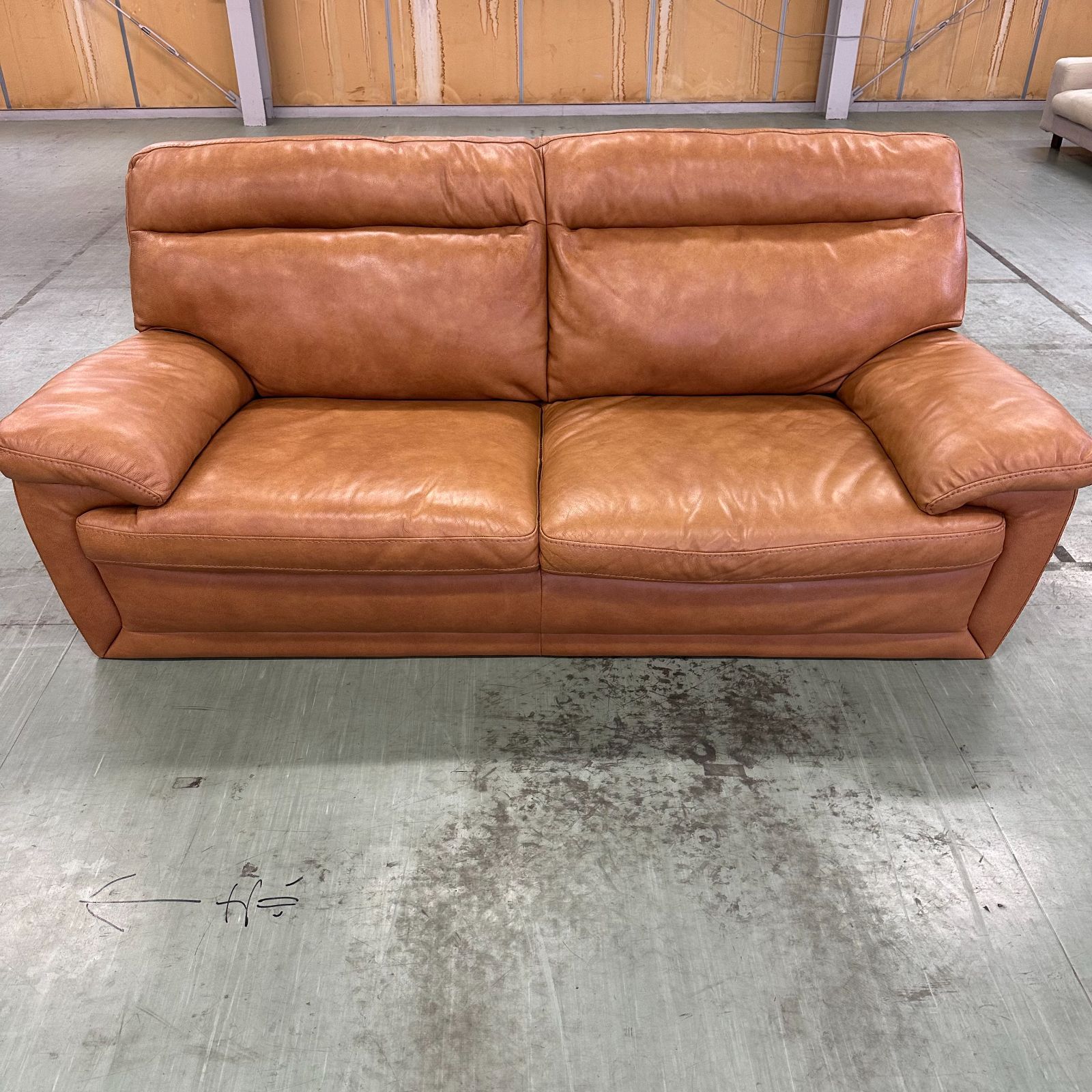 NITORI ニトリ 3人掛け本革ソファ(Z278KD BR) - メルカリ