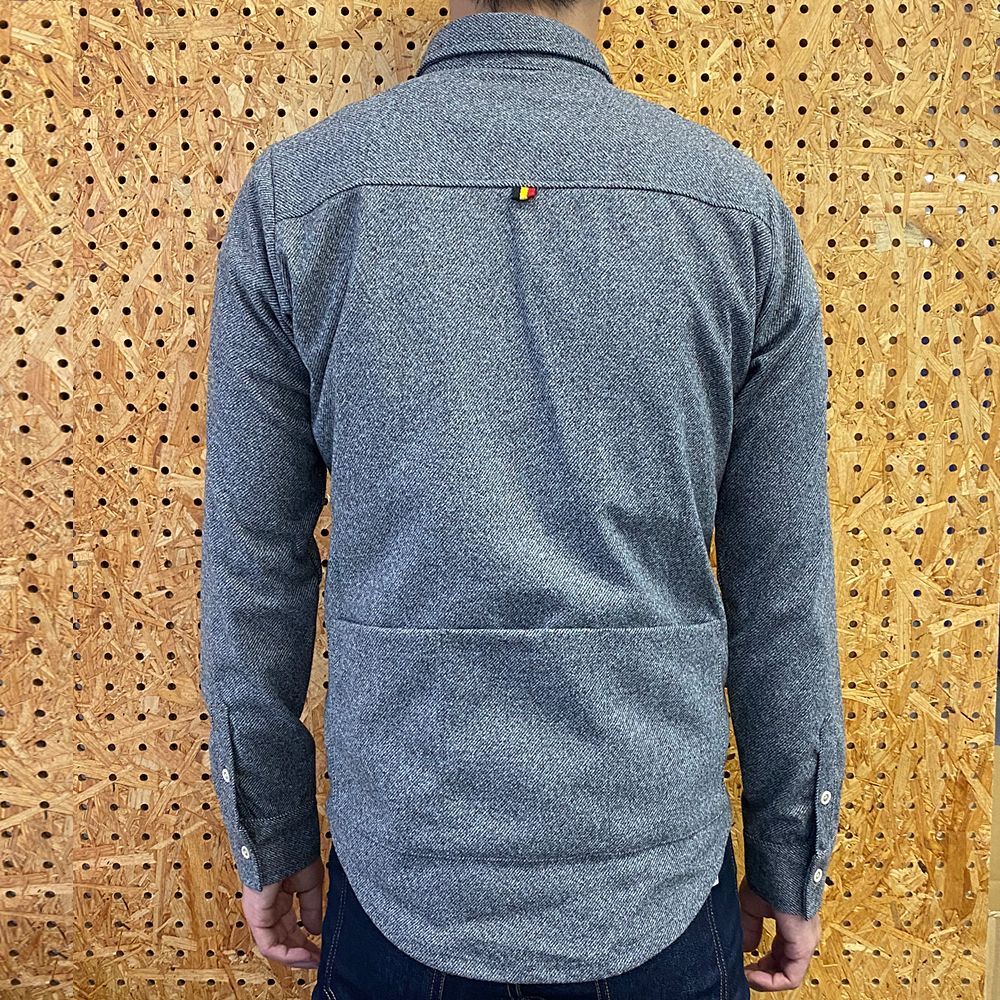 ♥ 送料込 カペルミュール||フランネルニットシャツジャージ ||kpls1039-GRY||r9900