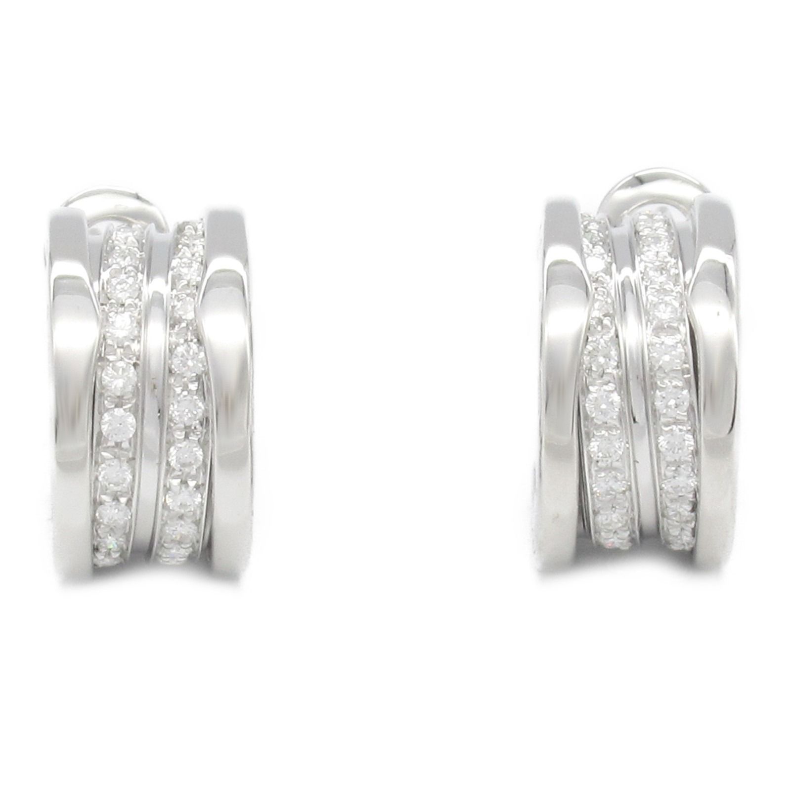 ブルガリ BVLGARI ピアス B-zero1 ビーゼロワン ピアス ダイヤ K18WG（ホワイトゴールド） ダイヤモンド B-zero1 ピアス  ダイヤ レディース Used A - メルカリ