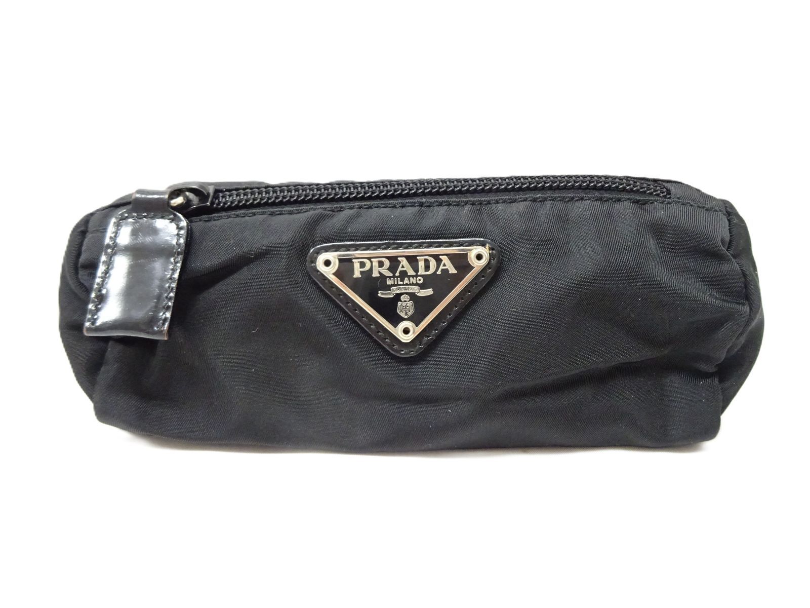 プラダ　PRADA ポーチ付きナイロンマフラー　ブラック PRADA(プラダ) / ポーチ/ナイロン/BLK// | 中古品の販売・通販