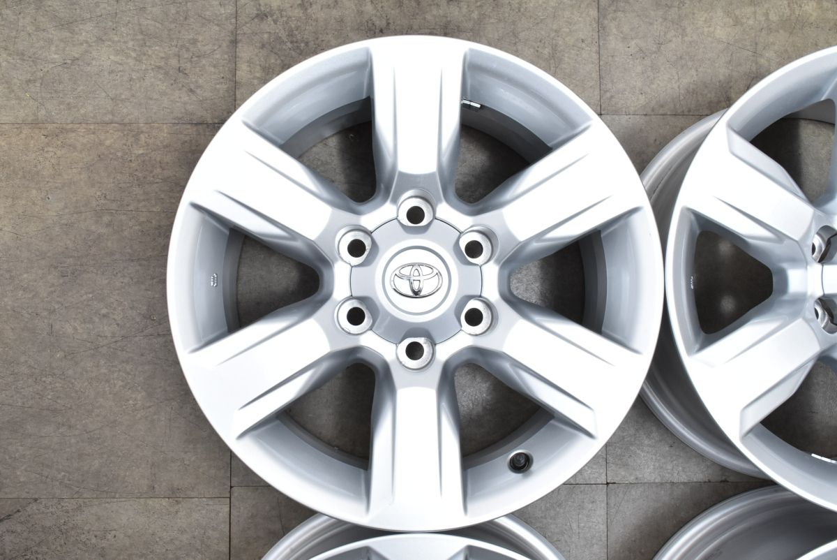 ほぼ新車外し品 トヨタ 150 ランドクルーザープラド 中期 純正 17in 7.5J 25 PCD139.7 4本セット スタッドレス用に ハイラックス 流用 FFCRYSTALESIA_COM