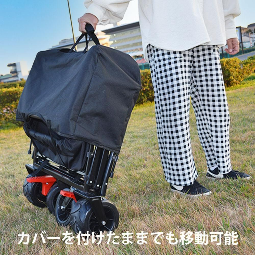 キャリーカート アウトドア用 屋根付き キャリーワゴン ペット