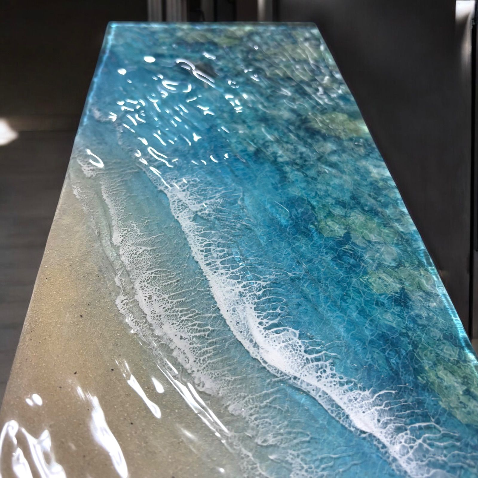 海とウミガメのレジンアート 沖縄 ちゅらうみファクトリー N540☆超