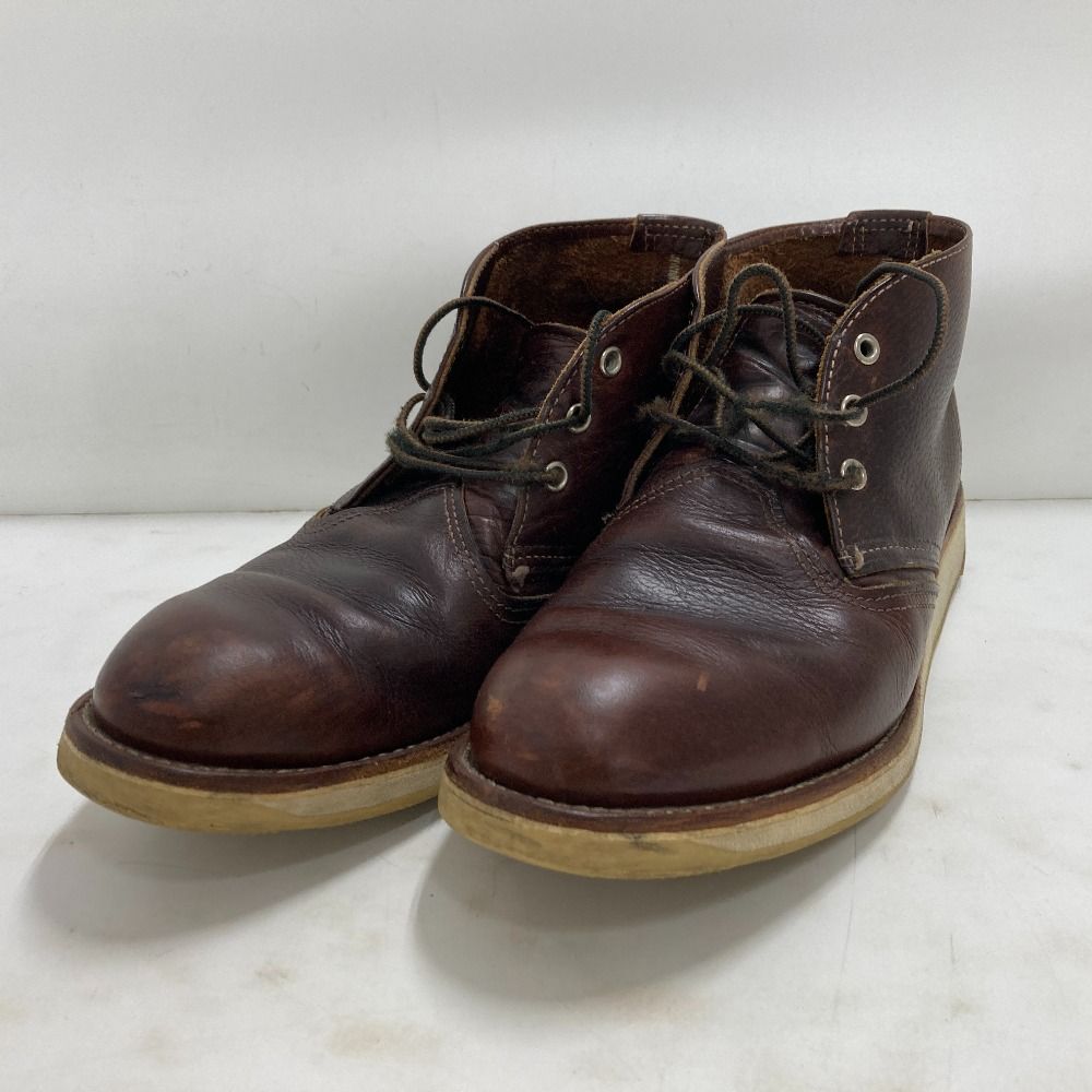 02w15115 RED WING レッドウィング WORK CHUKKA ブラウン 茶色 27.5cm メンズ 箱無し ブーツ 3141