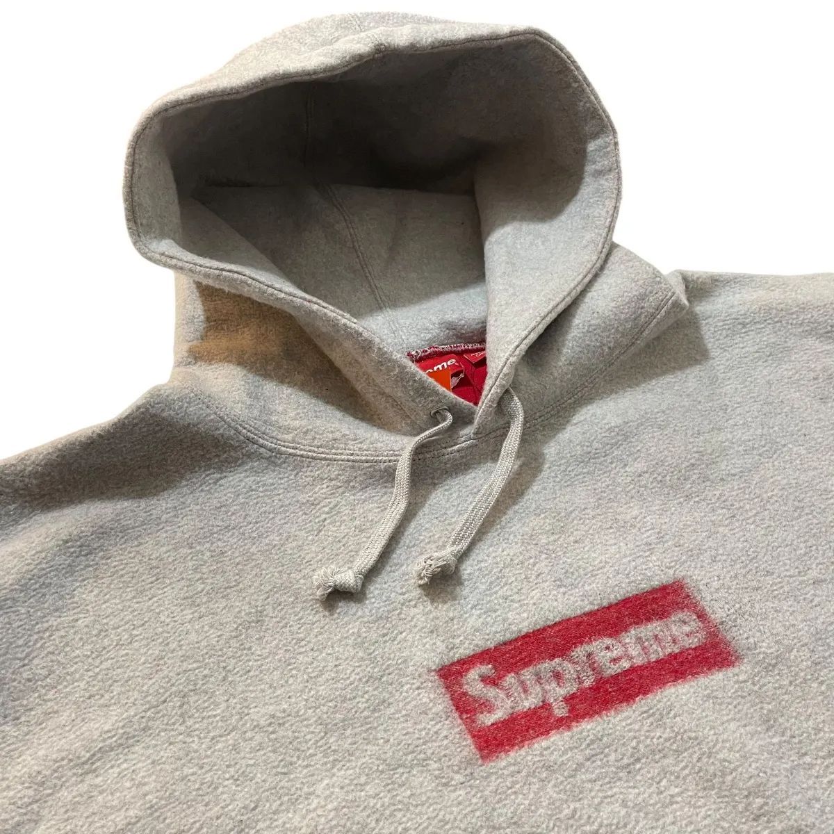XL 23SS SUPREME Inside Out Box Logo Hooded Sweatshirt 灰 