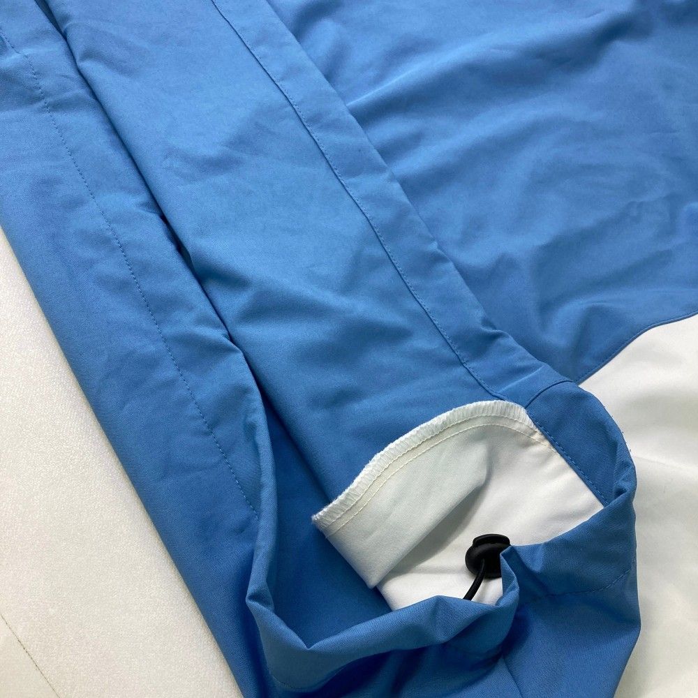 サイズ：LXL ANTIQUA GOLF アンティカゴルフ  半袖ブルゾン  ブルー系 [240101493033] ゴルフウェア メンズ ストスト サイズ：LXL ANTIQUA GOLF アンティカゴルフ 半袖ブルゾン