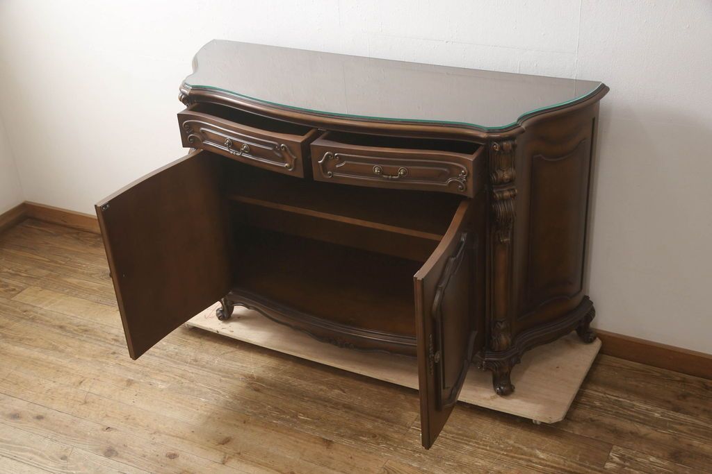 中古 カリモク家具 ドマーニ ルイXVシリーズ サイドボード ☆T様専用・リペア中☆ カリモク家具 karimoku domani ドマーニ