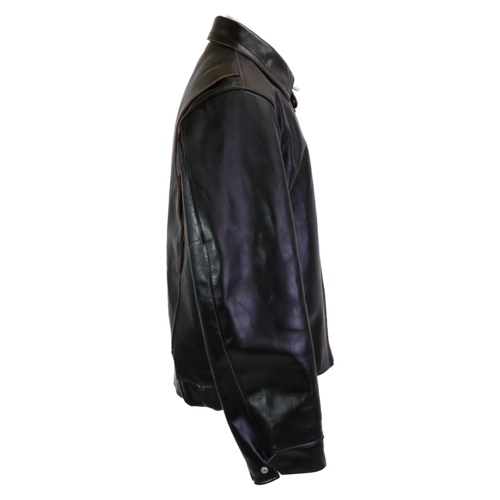 美品 sacai 22SS カウハイドレザーメッシュカットソー 2 美品 sacai 22SS カウハイドレザーメッシュカットソー 2