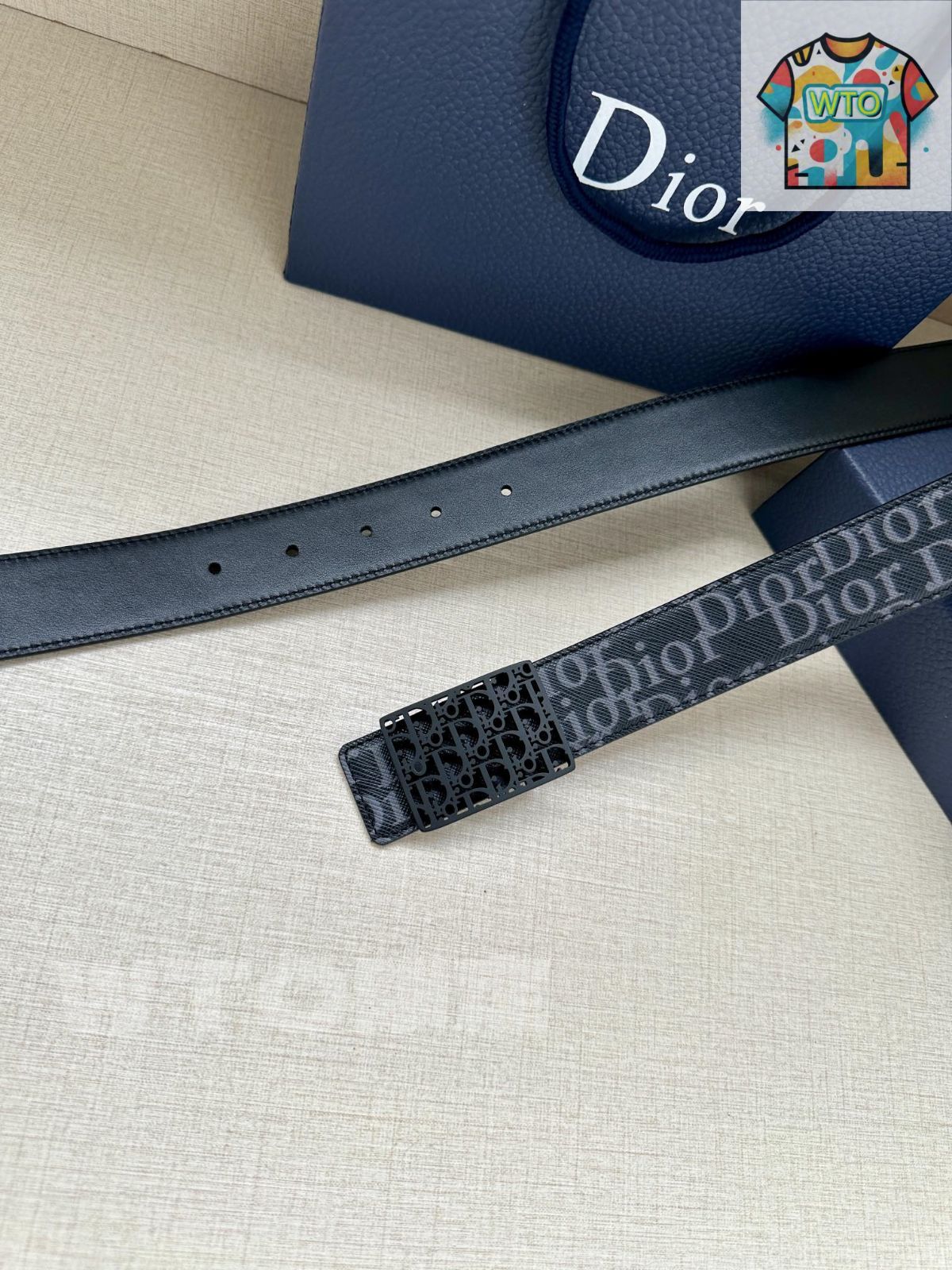 今日特価】Dior ディオール 35mm 両面ベルト-1 - メルカリ