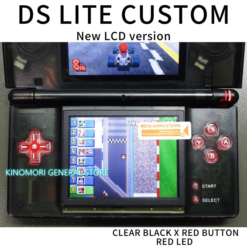 DS LITE CUSTOM CLBK X RED BUTTON LED OCU - メルカリ