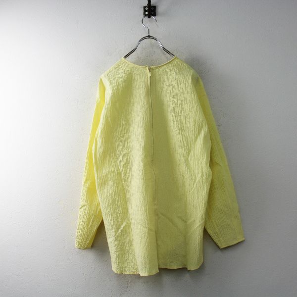 OHGA オオガ サッカーブラウス M/イエロー バックジップ  