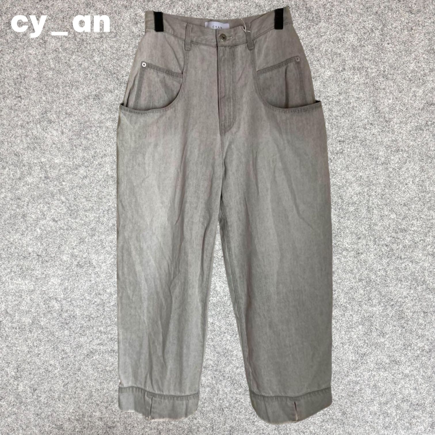 cy_an スリットヘムドレープPKバギー 38 Lサイズ