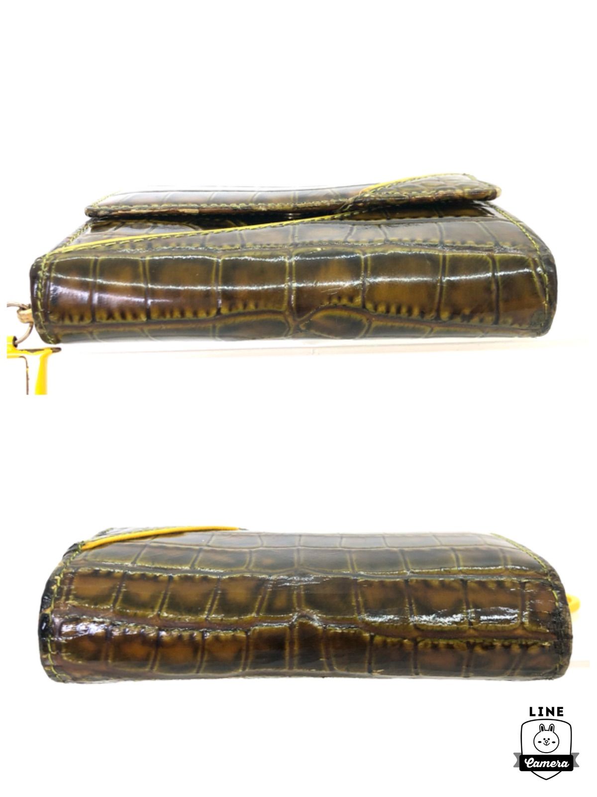 Christian Dior トロッターサドル三つ折り シルバー金具 新中古品！