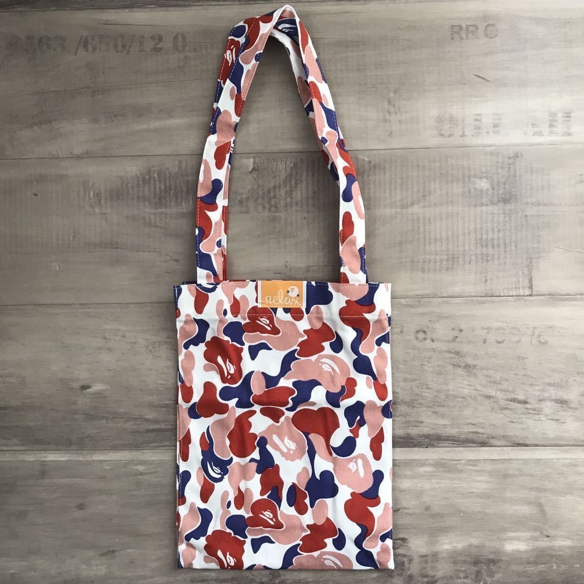 シリアルナンバー入り relax BAPE camo トートバッグ ベイプ 迷彩 