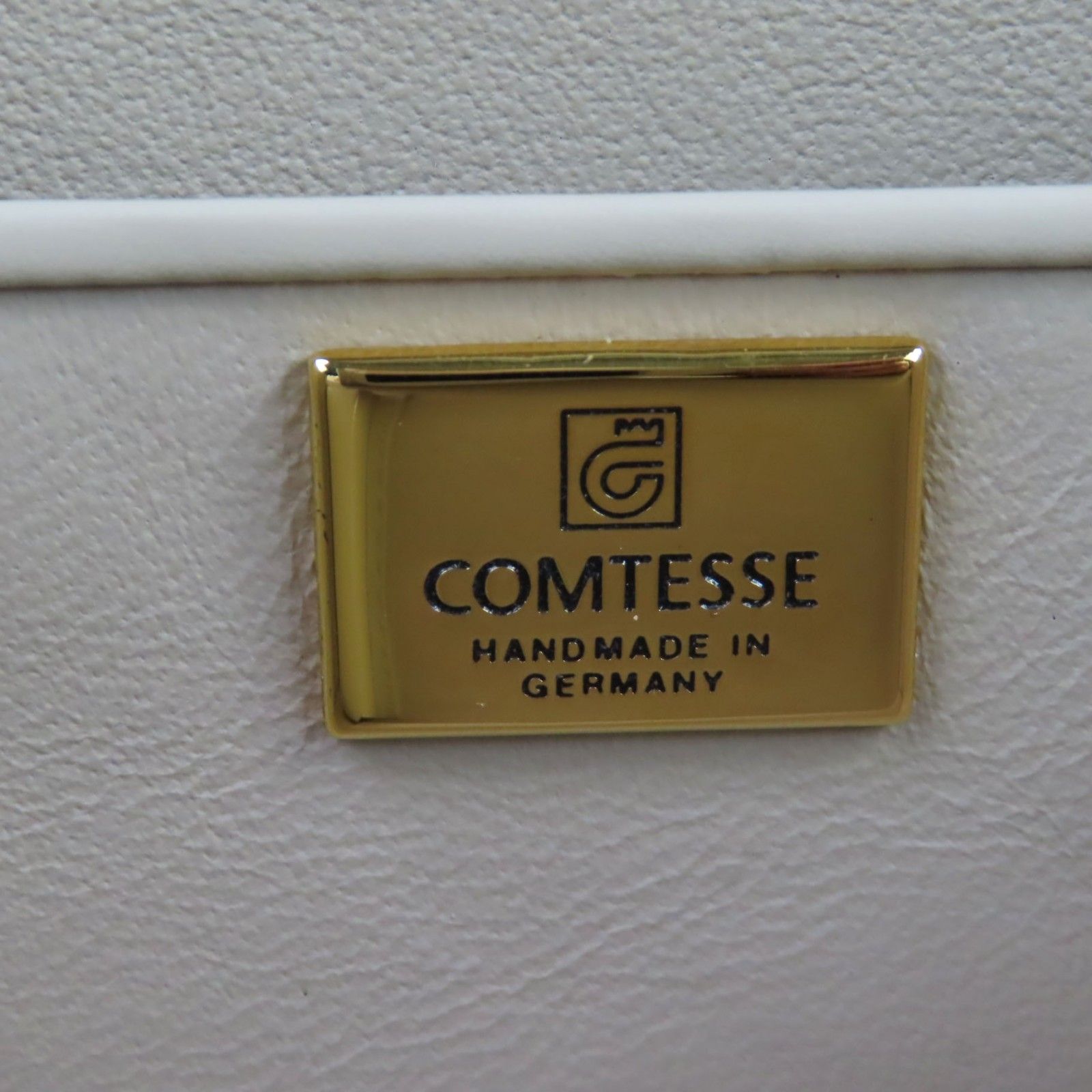 極美品◇COMTESSE コンテス ロゴ入りターンロック付 レザー使い ホース