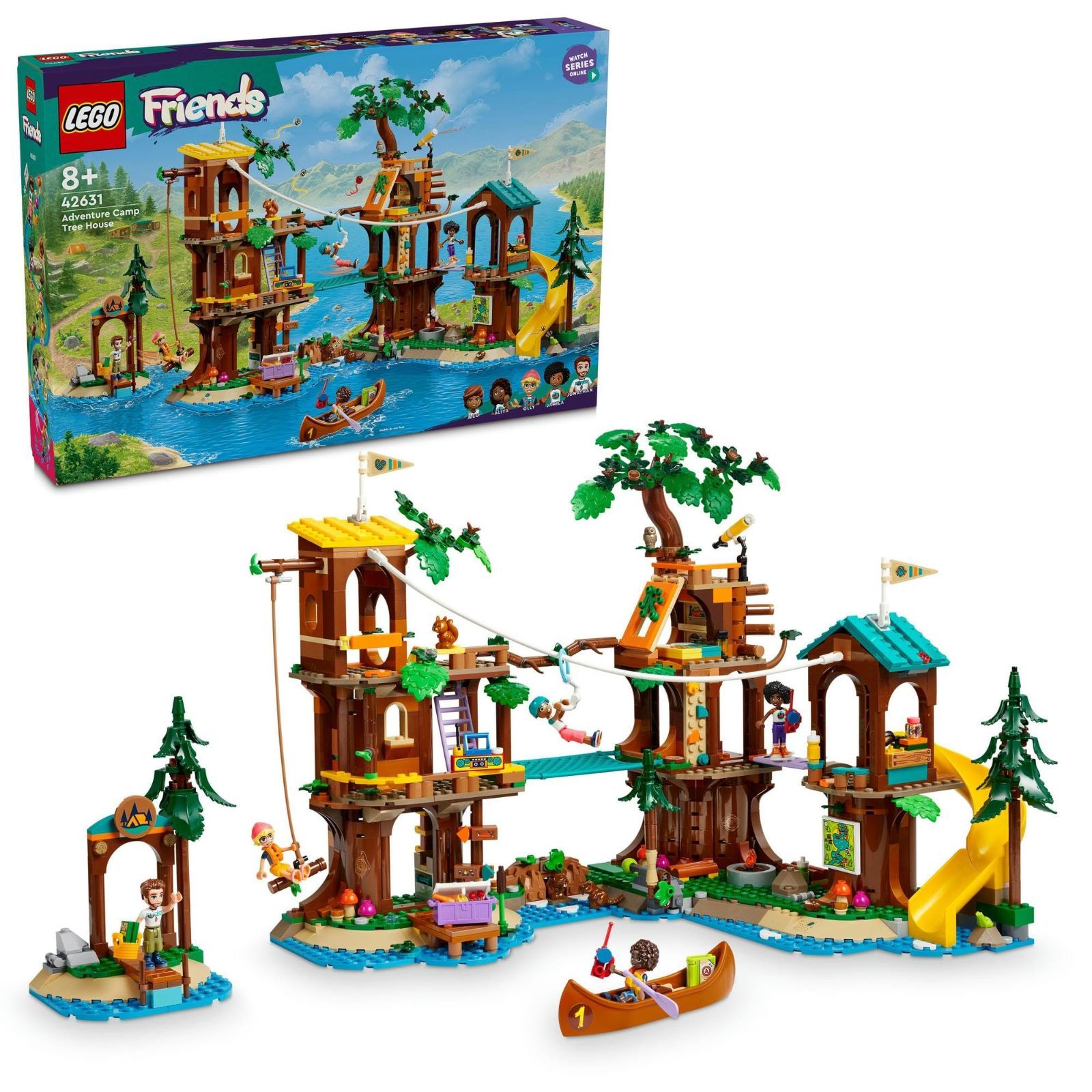 レゴ LEGO フレンズ アドベンチャーキャンプ<ツリーハウス> おもちゃ 玩具 誕生日 プレゼント ブロック 女の子 男の子 子供 8歳 9歳 10歳 小学生 ごっこ遊び おままごと 42631