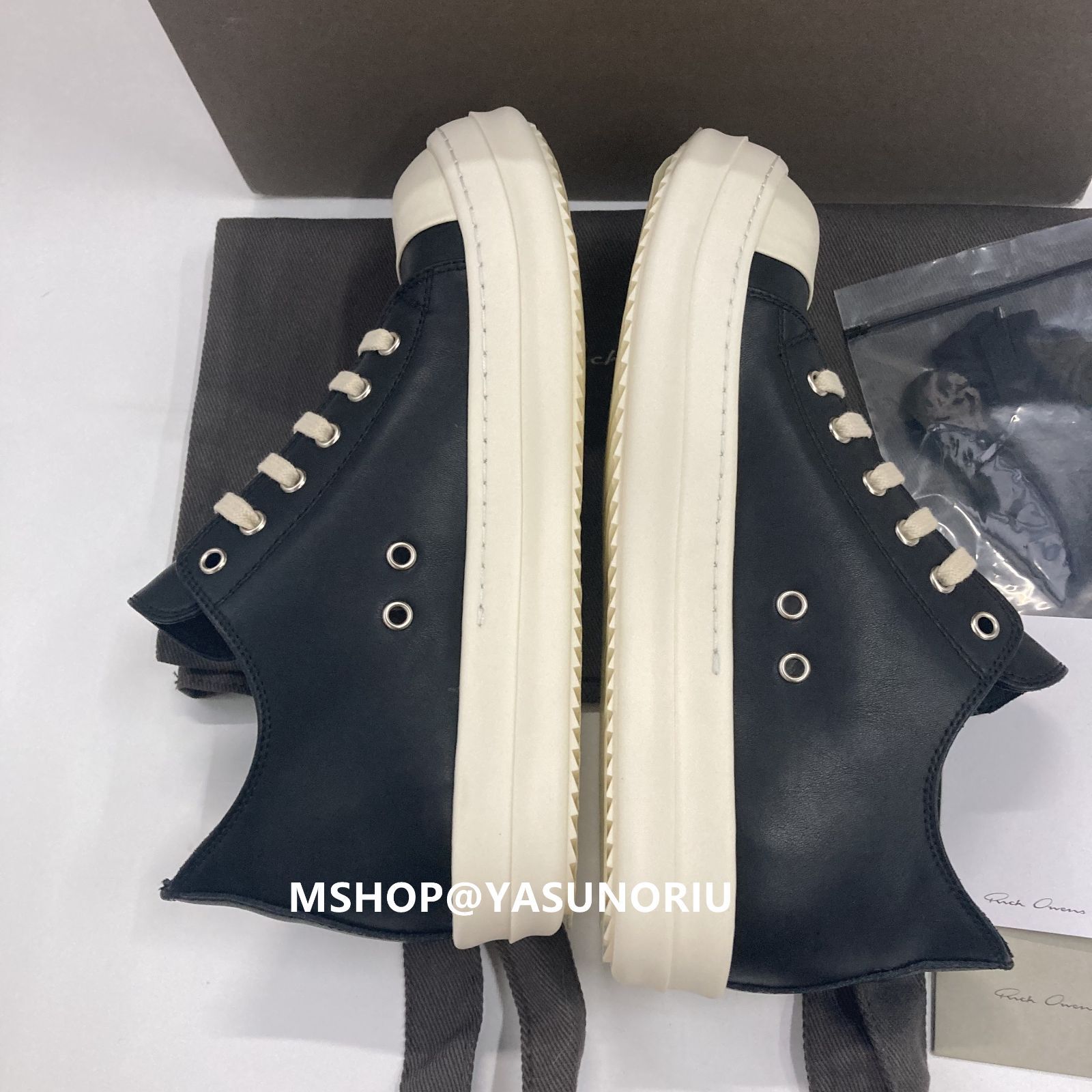 Rick Owens LOW SNEAKS レザー スニーカー RU01C4891LPO911