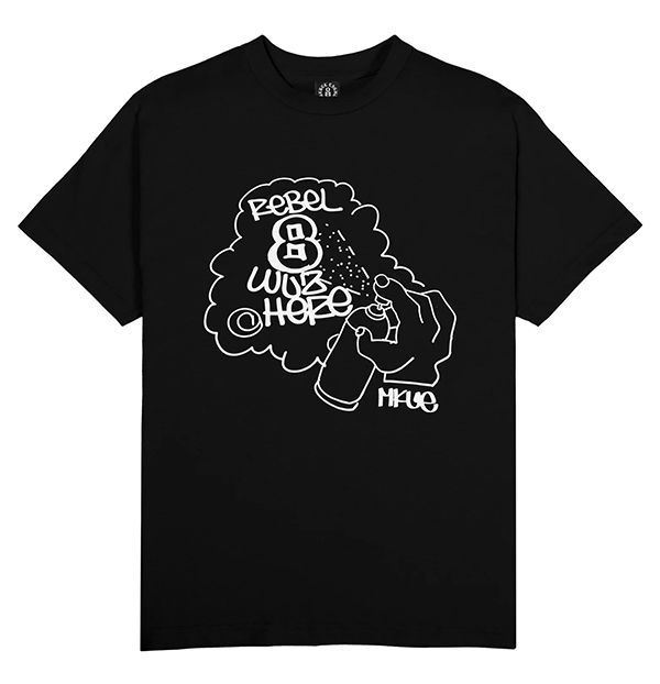 REBEL8 (レベルエイト) Tシャツ Wuz Here Tee Black - メルカリ