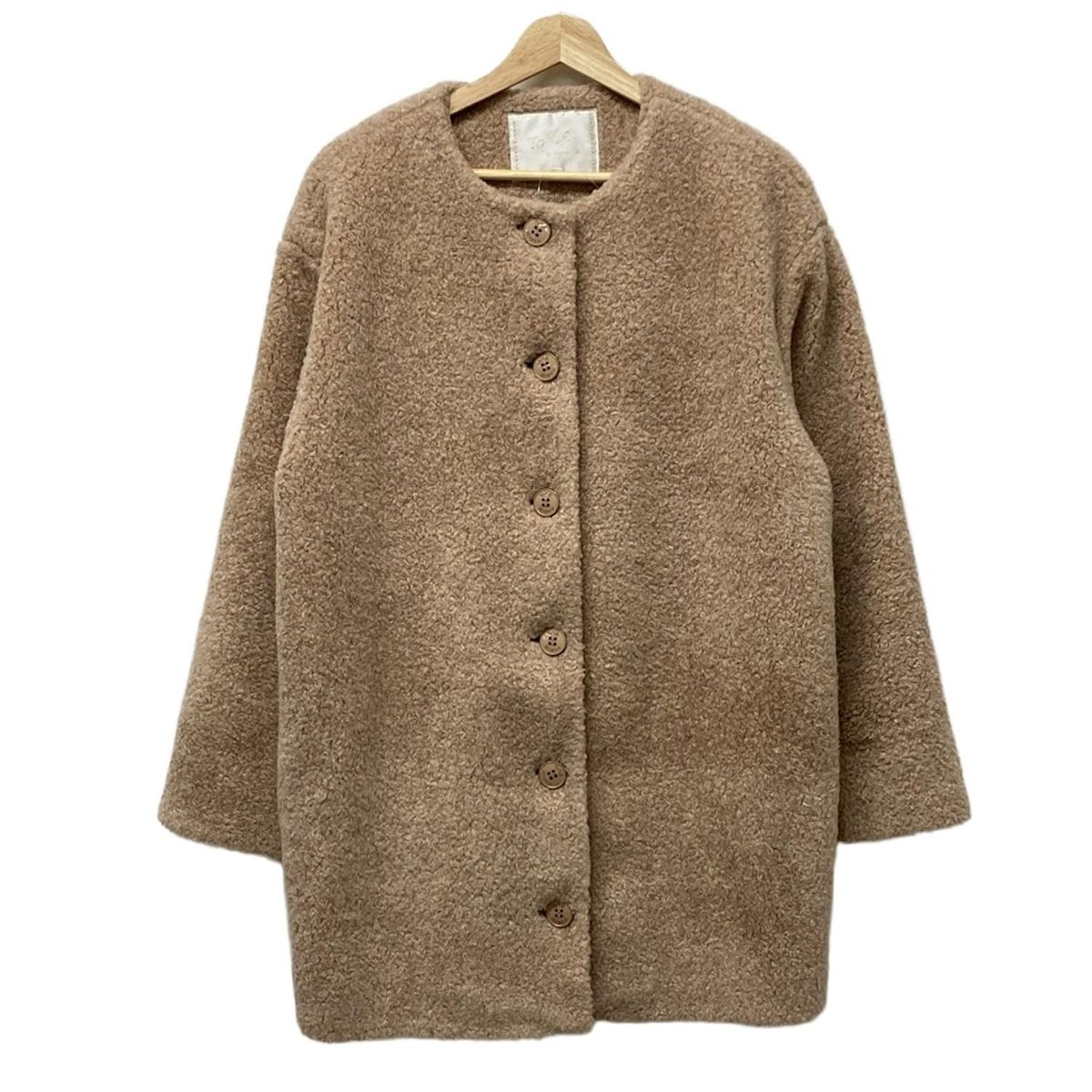 agnes b. アニエスベー ウール コート フランス製 ヴィンテージ　1 S agnes b.】Made in France 70-80's 100% Wool Belted Long Coat