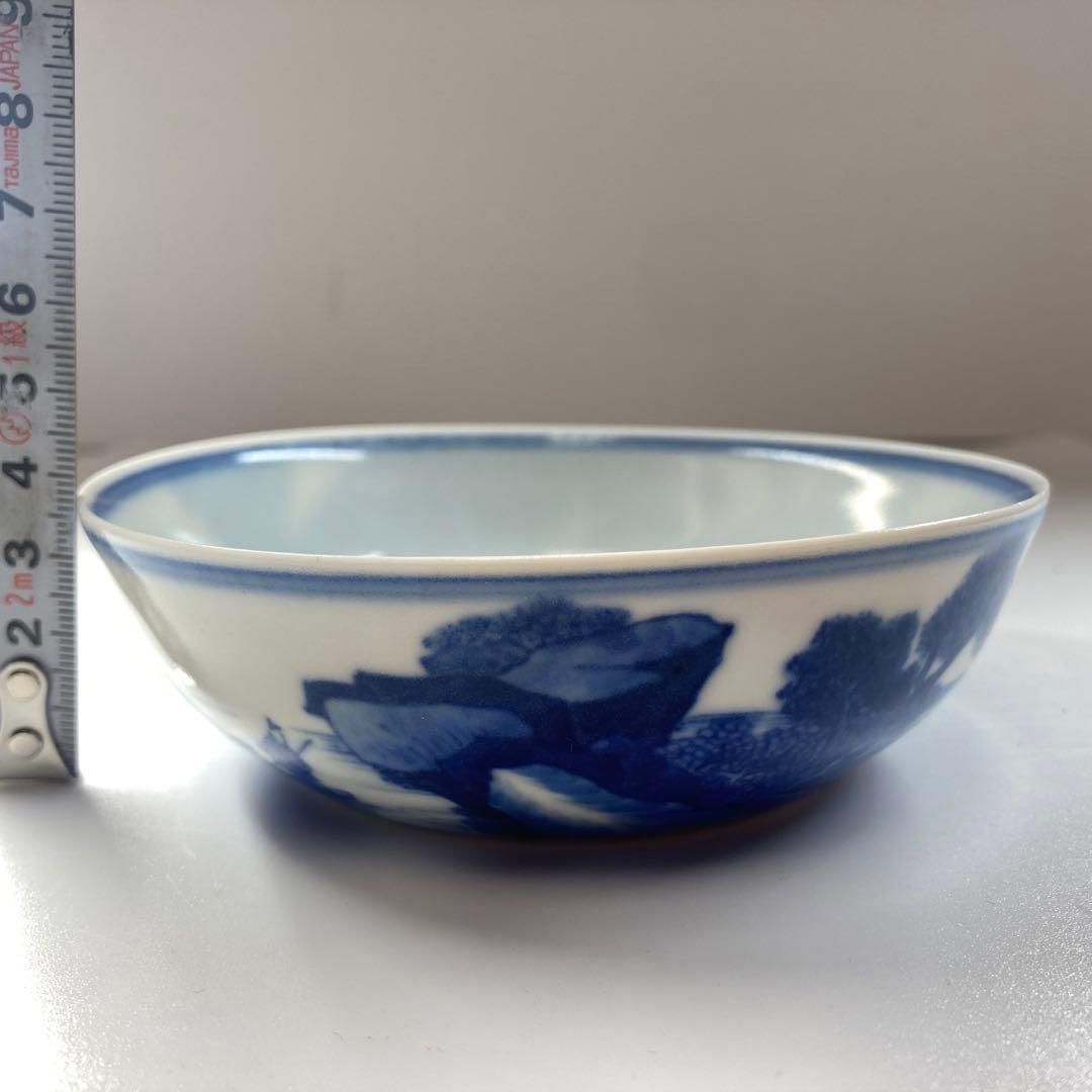 中国清時代　最上手　大清康熙年製　青花鉢　直径12.2㎝　東Y5-1127☆2F 中国清時代 最上手 大清康熙年製 青花鉢 直径12.2㎝ 東Y5-1127