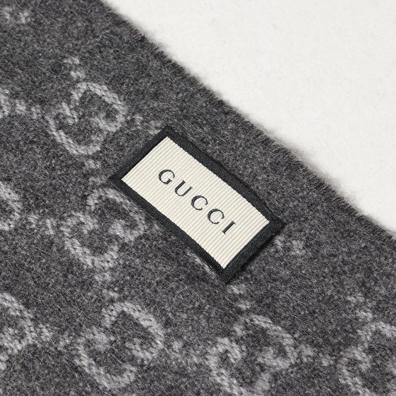 GUCCI グッチ マフラー / GGモノグラム カシミヤ/ウール マフラー