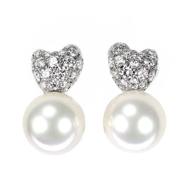 ＜MIKIMOTO＞ K18　パヴェダイヤ　ピアス　トータルD0.48 MIKIMOTO - ミキモト ピアス ダイヤ ダイヤモンド パヴェ K18YG