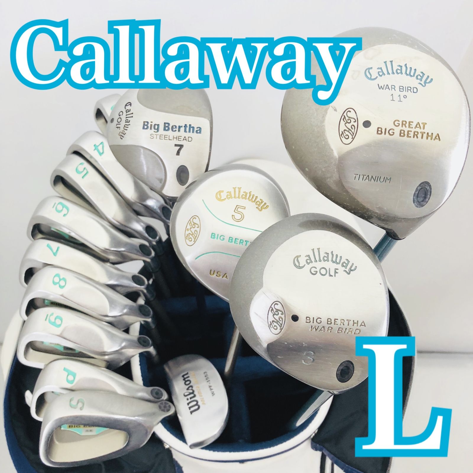 レディース Callaway キャロウェイ ゴルフ クラブ セット 初心者 入門 バッグ付き フルセット 右利き パター付 Y-106