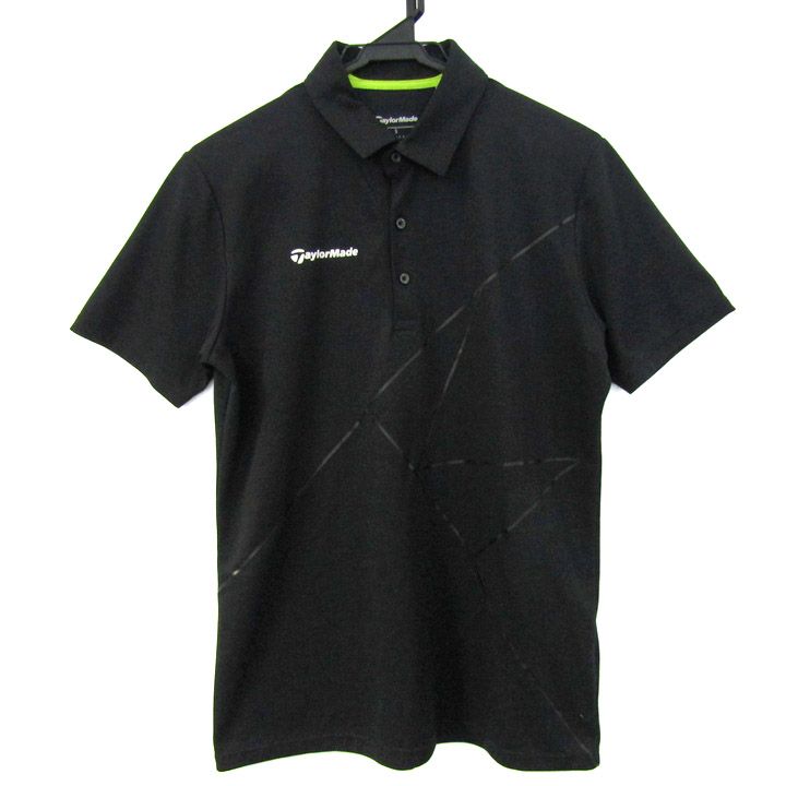 TaylorMade ポロシャツ 黒 XO 超美品】テーラーメイド 半袖ポロシャツ 黒×グレー バイカラー