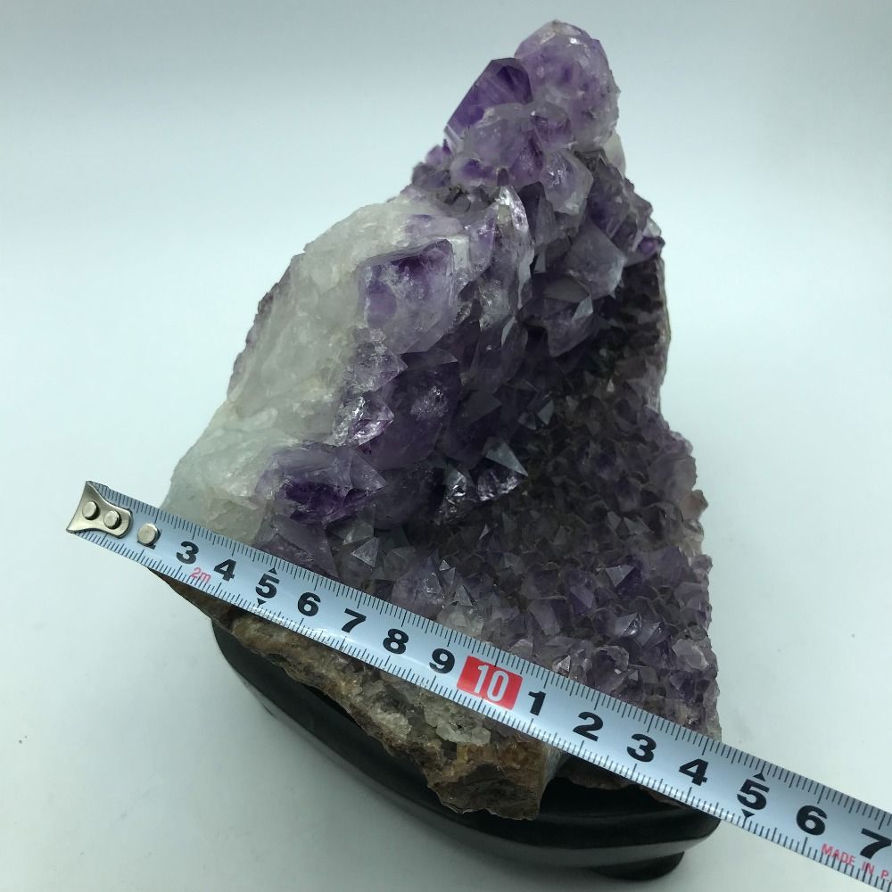 アメジスト クラスター☆台付き 4.2kg 紫水晶 天然石 クリスタル