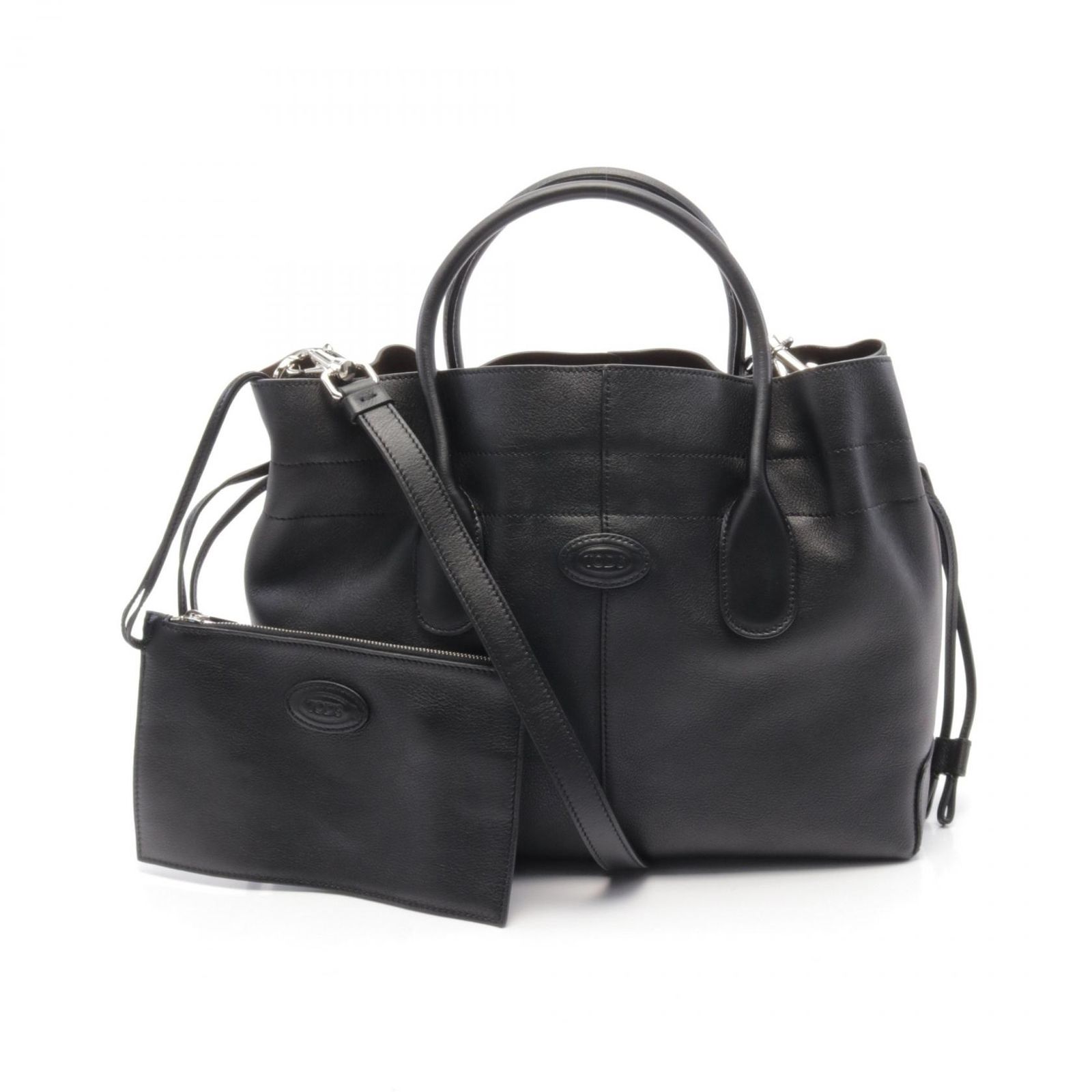 トッズ TOD'S ハンドバッグ DI ドローストリング スモール ブラック