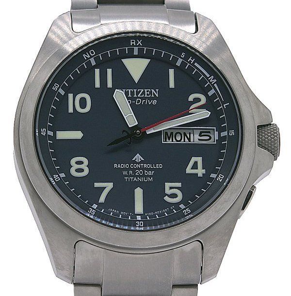 ★新品同様！CITIZEN シチズン PROMASTER プロマスター AT6080-53L LANDシリーズ エコ・ドライブ電波時計 メンズ★