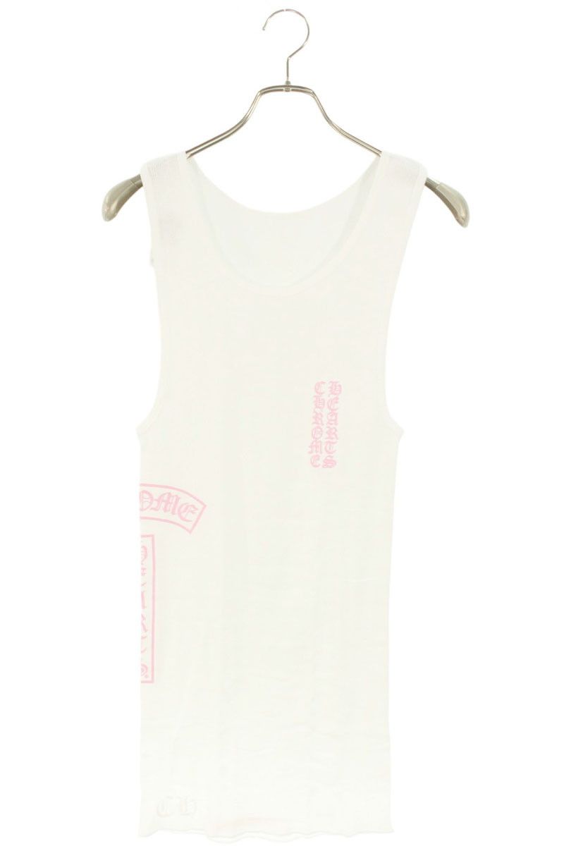 クロムハーツ RIB TANK サイドロゴプリントリブタンクトップ メンズ L