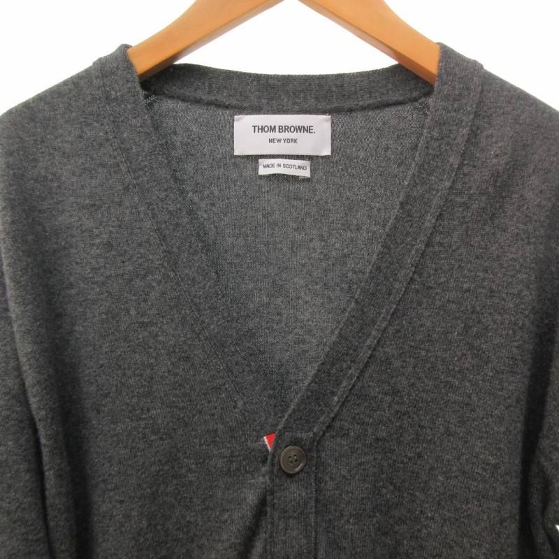 トムブラウン thombrowne カーディガン ミディアムグレー　サイズ3 三越伊勢丹 | THOM BROWNE/トムブラウン_women 通販 | COTTON V