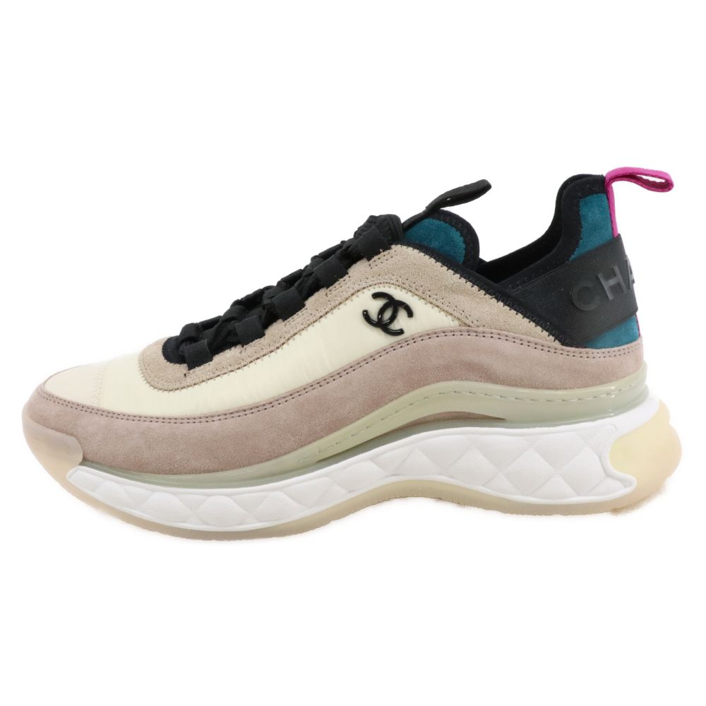 CHANEL シャネル Low Top Trainer Suede ロートップカーフスキンローカットスニーカー ブラック G38299Y55720 Chanel Low Top Trainer Gray White - G38299 Y55434 K3159 - JP