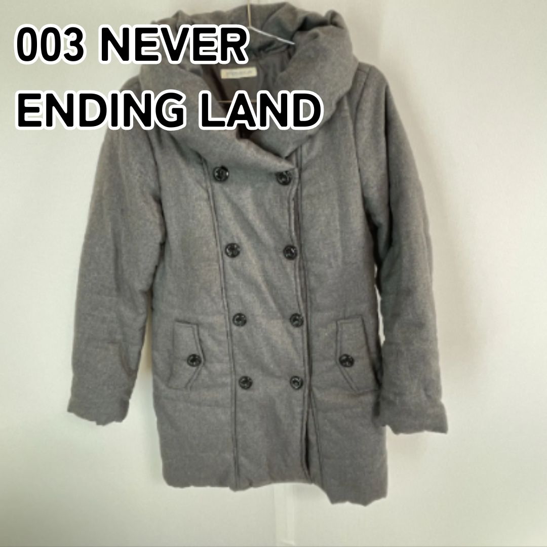 003 NEVER ENDING LAND ネバーエンディングランド M グレー 中綿